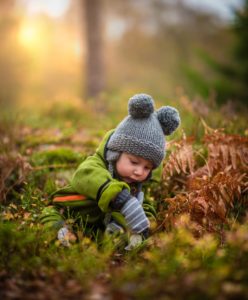 Kid enjoying nature