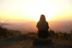 women with nature