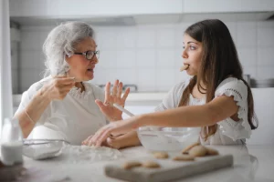 Baking with girls